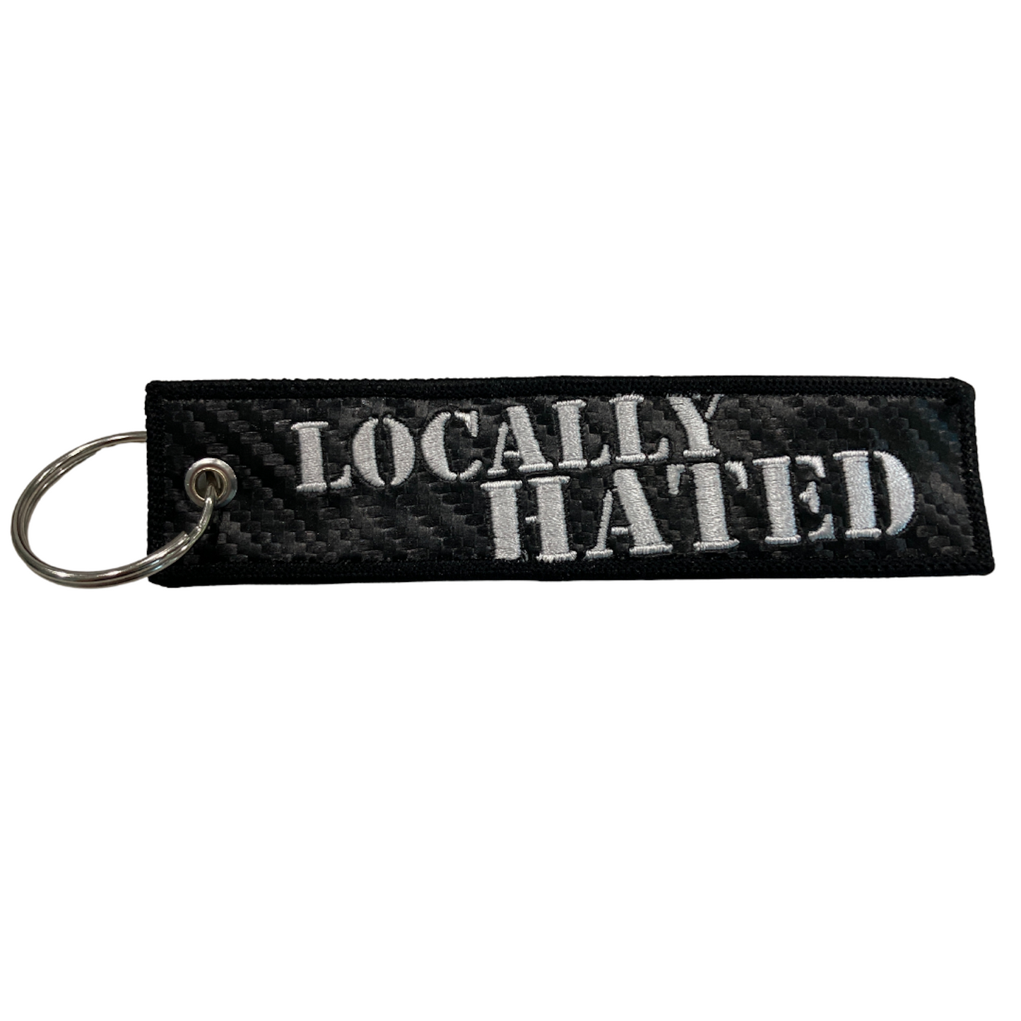 "Locally Hated" Carbon Fiber Keytag