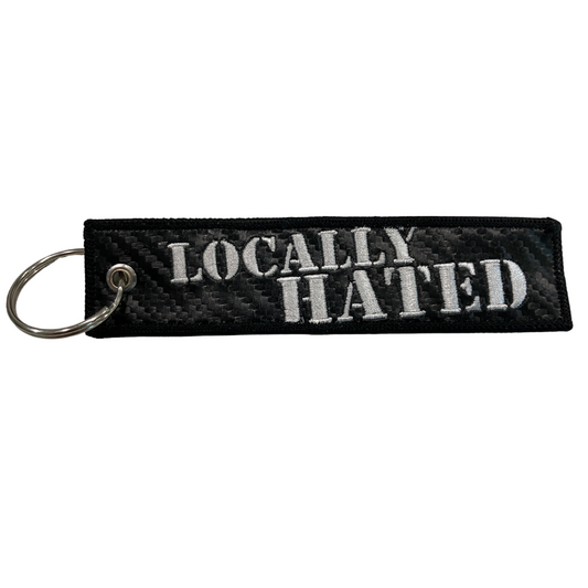 "Locally Hated" Carbon Fiber Keytag