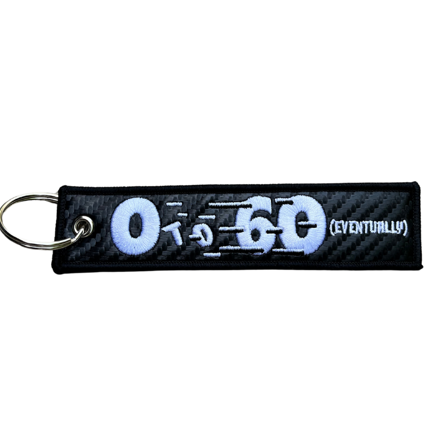 "0-60 Real Slow" Carbon Fiber Keytag