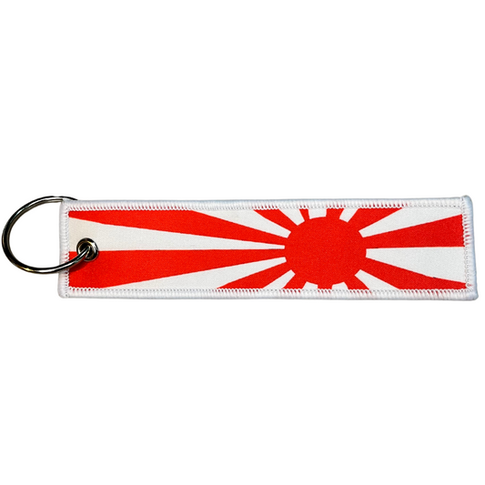 Rising Sun Japan Flag Textile Keytag