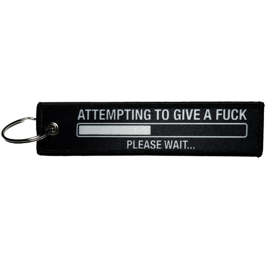 "Attempting to Give a F***" Textile Keytag