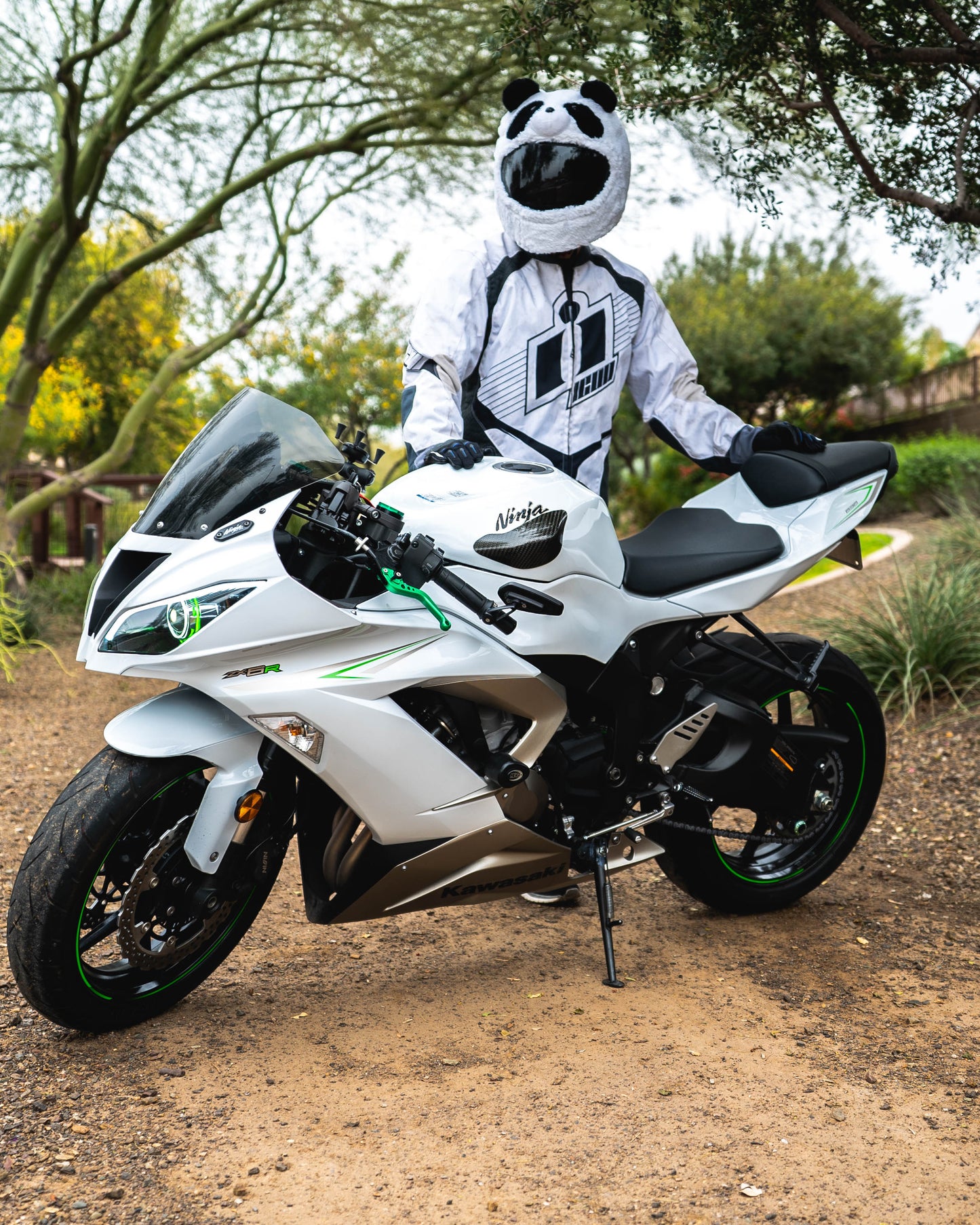 Panda Motorcycle Helmet Cover